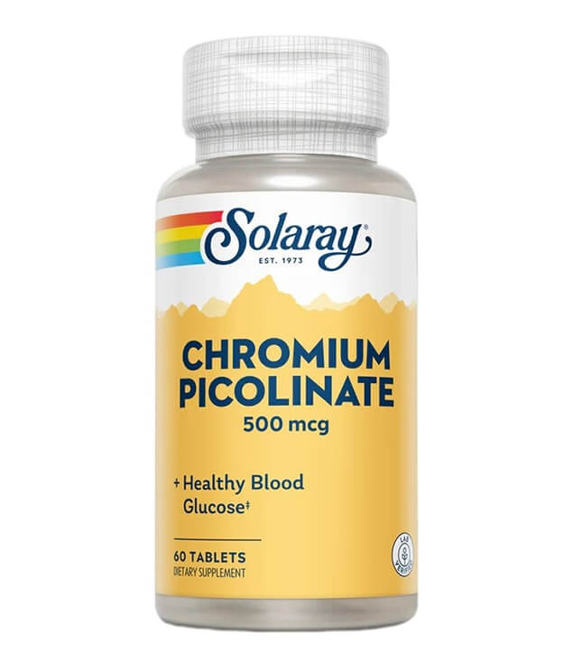 SOLARAY | CHROMIUM PICOLINATE 500 MCG